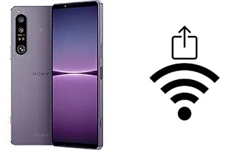 How to generate a Wi-Fi QR code on an Sony Xperia 1 IV