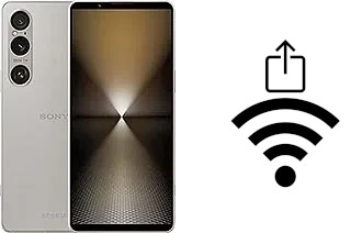 How to generate a QR code with the Wi-Fi password on a Sony Xperia 1 VI