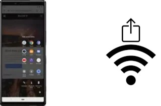 How to generate a QR code with the Wi-Fi password on a Sony Xperia 1