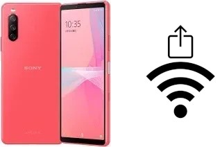 How to generate a QR code with the Wi-Fi password on a Sony Xperia 10 III Lite