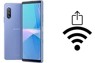 How to generate a Wi-Fi QR code on an Sony Xperia 10 III