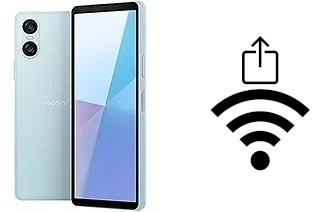 How to generate a QR code with the Wi-Fi password on a Sony Xperia 10 VI