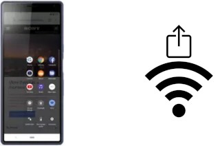 How to generate a QR code with the Wi-Fi password on a Sony Xperia 10