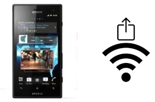 How to generate a QR code with the Wi-Fi password on a Sony Xperia acro S