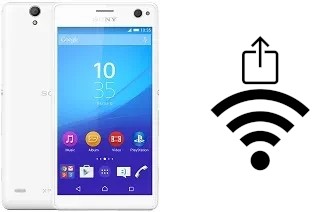 How to generate a QR code with the Wi-Fi password on a Sony Xperia C4