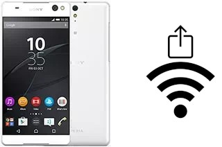 How to generate a QR code with the Wi-Fi password on a Sony Xperia C5 Ultra Dual