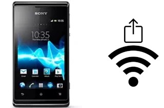 How to generate a QR code with the Wi-Fi password on a Sony Xperia E dual