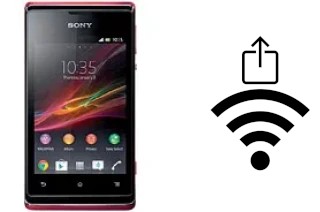 How to generate a QR code with the Wi-Fi password on a Sony Xperia E