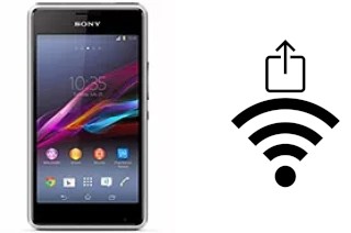 How to generate a QR code with the Wi-Fi password on a Sony Xperia E1 II