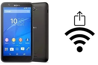 How to generate a QR code with the Wi-Fi password on a Sony Xperia E4 Dual