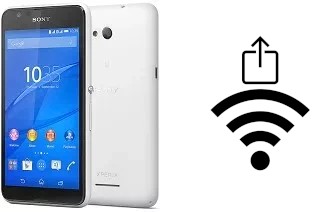 How to generate a QR code with the Wi-Fi password on a Sony Xperia E4g