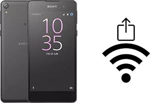 How to generate a QR code with the Wi-Fi password on a Sony Xperia E5