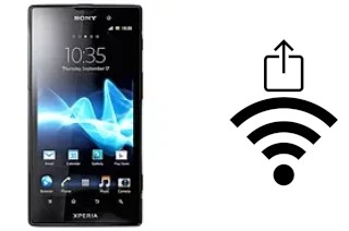 How to generate a QR code with the Wi-Fi password on a Sony Xperia ion HSPA