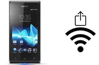 How to generate a Wi-Fi QR code on an Sony Xperia J