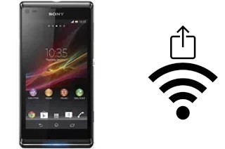 How to generate a QR code with the Wi-Fi password on a Sony Xperia L