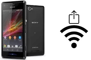 How to generate a QR code with the Wi-Fi password on a Sony Xperia M