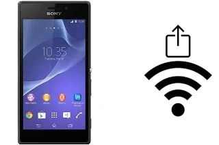 How to generate a QR code with the Wi-Fi password on a Sony Xperia M2 Aqua