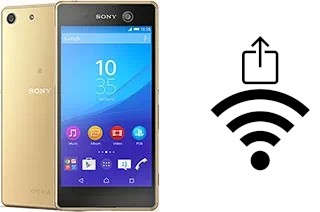 How to generate a Wi-Fi QR code on an Sony Xperia M5 Dual