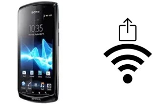 How to generate a QR code with the Wi-Fi password on a Sony Xperia neo L