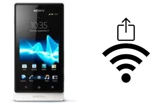 How to generate a QR code with the Wi-Fi password on a Sony Xperia sola