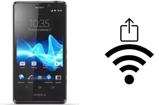 How to generate a QR code with the Wi-Fi password on a Sony Xperia T