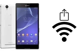 How to generate a Wi-Fi QR code on an Sony Xperia T2 Ultra