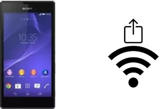 How to generate a QR code with the Wi-Fi password on a Sony Xperia T3 3G