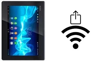 How to generate a QR code with the Wi-Fi password on a Sony Xperia Tablet S 3G