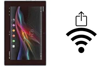 How to generate a QR code with the Wi-Fi password on a Sony Xperia Tablet Z LTE