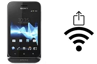 How to generate a QR code with the Wi-Fi password on a Sony Xperia tipo