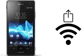 How to generate a QR code with the Wi-Fi password on a Sony Xperia TX