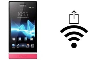 How to generate a QR code with the Wi-Fi password on a Sony Xperia U