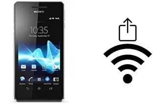 How to generate a QR code with the Wi-Fi password on a Sony Xperia V