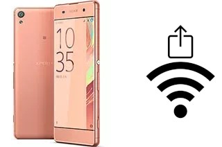 How to generate a QR code with the Wi-Fi password on a Sony Xperia XA Dual