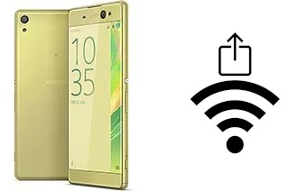 How to generate a Wi-Fi QR code on an Sony Xperia XA Ultra