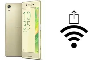 How to generate a QR code with the Wi-Fi password on a Sony Xperia X