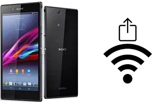 How to generate a QR code with the Wi-Fi password on a Sony Xperia Z Ultra