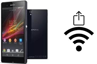 How to generate a QR code with the Wi-Fi password on a Sony Xperia Z