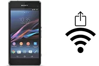 How to generate a Wi-Fi QR code on an Sony Xperia Z1 Compact