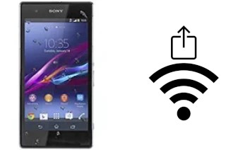 How to generate a QR code with the Wi-Fi password on a Sony Xperia Z1s