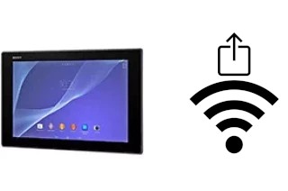 How to generate a QR code with the Wi-Fi password on a Sony Xperia Z2 Tablet Wi-Fi