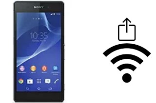 How to generate a QR code with the Wi-Fi password on a Sony Xperia Z2a