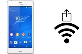 How to generate a QR code with the Wi-Fi password on a Sony Xperia Z3