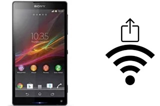 How to generate a QR code with the Wi-Fi password on a Sony Xperia ZL