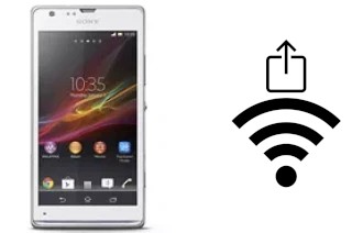 How to generate a QR code with the Wi-Fi password on a Sony Xperia SP