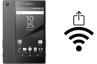 How to generate a QR code with the Wi-Fi password on a Sony Xperia Z5 Dual