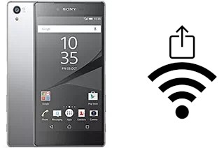 How to generate a QR code with the Wi-Fi password on a Sony Xperia Z5 Premium