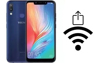 How to generate a QR code with the Wi-Fi password on a Tecno Camon i2