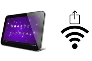 How to generate a QR code with the Wi-Fi password on a Toshiba Excite 10 SE