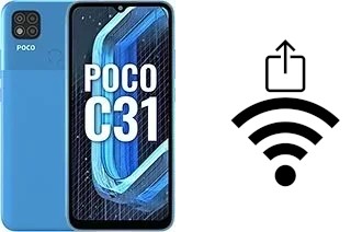 How to generate a Wi-Fi QR code on a Xiaomi Poco C31